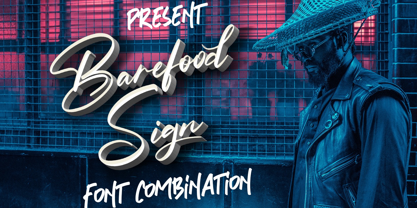Barefood Sign Font preview